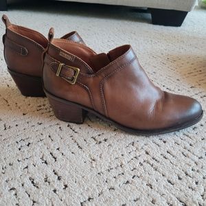 Pikolinos Leather Buckle Booties